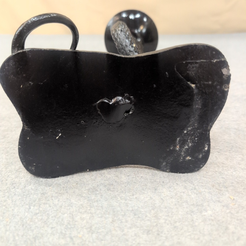 Cast Iron Snake Candle Holder Textured Black Serpent Cobra Gothic Decor - Picture 6 of 6